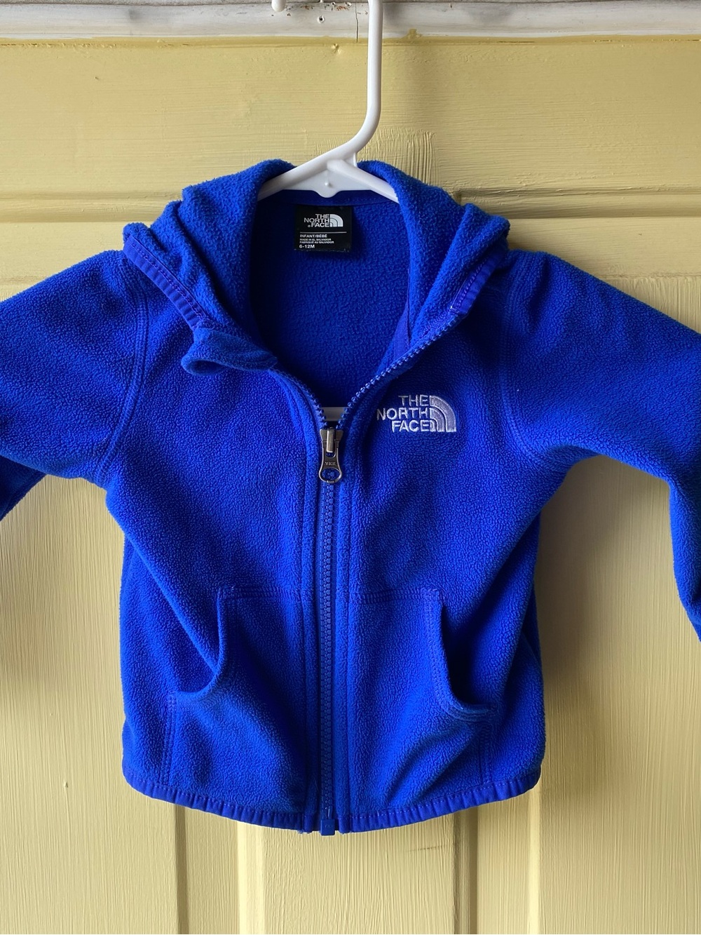 The North Face Kids Royal Blue Zip-Up Fleece Hoodie 6-12 m
